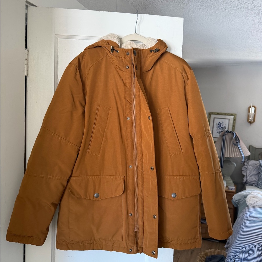Lucky Brand Sherpa Lined Hooded Parka Jacket Men’s Small